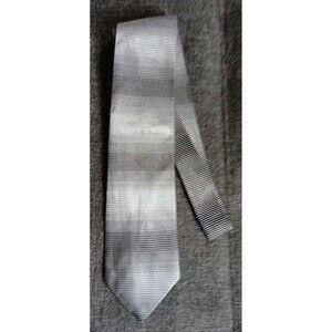 Tie 70s 80s 90s Y2K New Vintage Stock Renato Balestra black White 4 Wide 57 Long